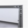 A4 Lockable LED Menu Case Logo Panel RAL 9005 - 18