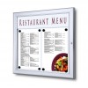 A4 Lockable LED Menu Case Logo Panel RAL 9005 - 11