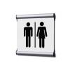 Türschild 15,5 x 15,5 cm Komplettset Herren/Damen Blau - 2