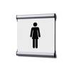 Türschild 15,5 x 15,5 cm Komplettset Herren/Damen Blau - 6