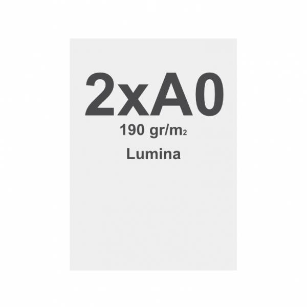 Spannstoff-Rahmen Lumina Print Mit Silikon-Keder (SEG) 190g/m2 Sublimationsdruck 2x A0