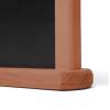 Tischaufsteller Holz, teak, DIN A4 - 6