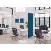 Spannstoff Wanddekoration SET A2 Hexagon Blau - 28