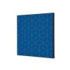 Spannstoff Wanddekoration SET 40 x 40 Hexagon Blau-Braun - 4