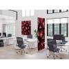 Textil Raumteiler Deko 100-200 Doppel Kaktus Rot ECO - 18