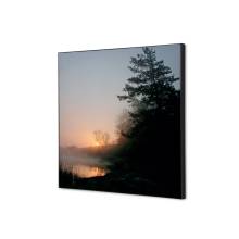Spannstoff Wanddekoration SET Wald Sonnenaufgang Spannstoff Wanddekoration SET Wald Sonnenaufgang