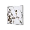 Spannstoff Wanddekoration SET 40 x 40 Japanische Kirschblüte Dunkelbraun - 4