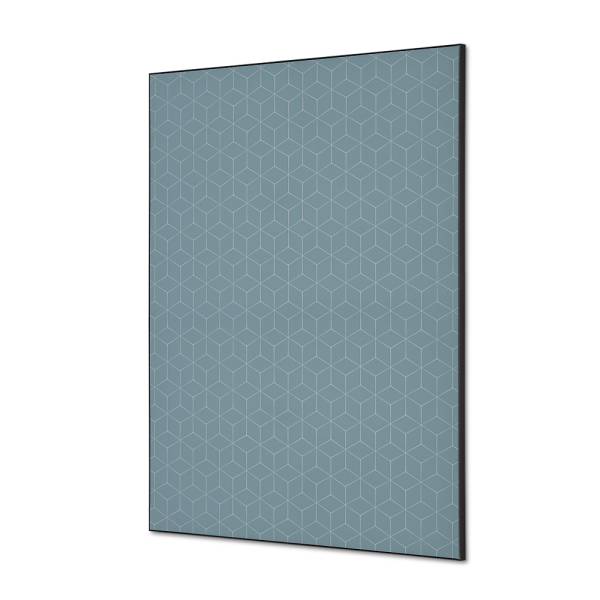 Spannstoff Wanddekoration SET A1 Hexagon Grau