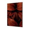 Spannstoff Wanddekoration SET 40 x 40 Botanische Blätter Rot - 4