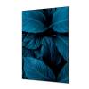 Spannstoff Wanddekoration SET A2 Botanische Blätter Blau - 5
