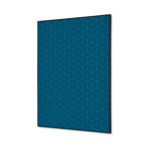 Spannstoff Wanddekoration SET A2 Hexagon Blau