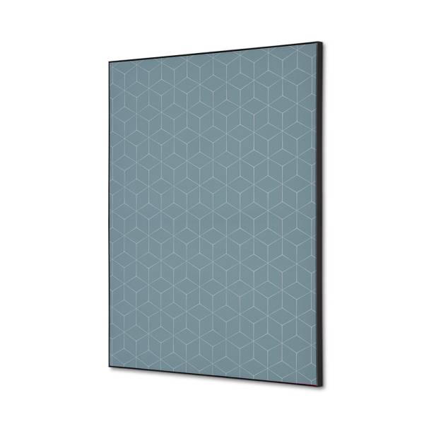 Spannstoff Wanddekoration SET A2 Hexagon Grau