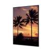 Spannstoff Wanddekoration SET 40 x 40 Palmen Sonnenuntergang - 1