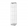 Glasvitrine bel. 400x2000x400 silber - 0