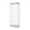 Glasvitrine bel.800x2000x400 silber - 0