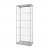 Glasvitrine bel.800x2000x400 silber - 1