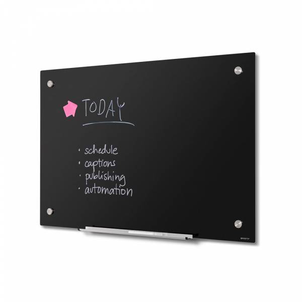 SCRITTO® Glasboard 90x60 Schwarz