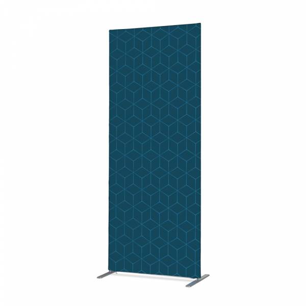 Textil Raumteiler Deko 100-200 Doppel Hexagon Blau ECO