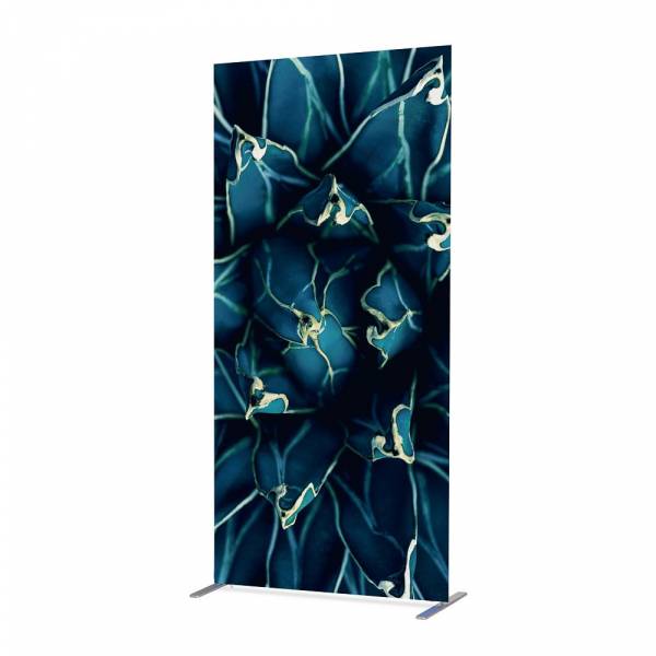 Textil Raumteiler Deko 100-200 Doppel Kaktus Blau