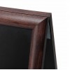 Kundenstopper Tafel Holz Dunkelbraun (55x85) - 2