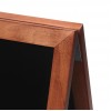 Kundenstopper Tafel Holz Dunkelbraun (68x120) - 7