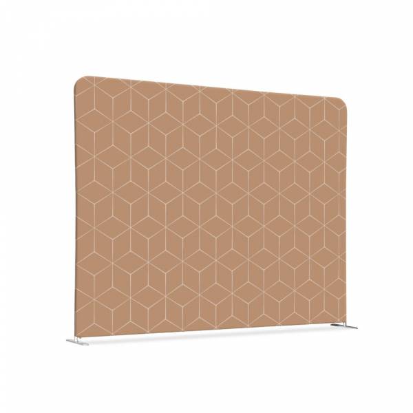 Textil Raumteiler 200-150 Doppel Hexagon Beige