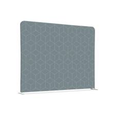 Textil Raumteiler 150-150 Doppel Hexagon Grau