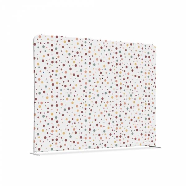 Textil Raumteiler 200-150 Doppel Punkte Farbe Erde